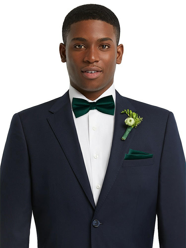 Front View - Evergreen Classic Yarn-Dyed Bow Ties by After Six