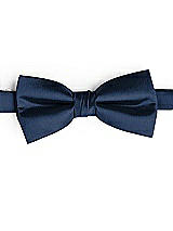 Side View Thumbnail - Midnight Navy Classic Yarn-Dyed Bow Ties by After Six
