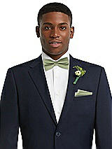 Front View Thumbnail - Sage Classic Yarn-Dyed Bow Ties by After Six