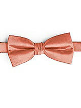 Side View Thumbnail - Terracotta Copper Classic Yarn-Dyed Bow Ties by After Six
