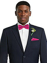 Front View Thumbnail - Think Pink Classic Yarn-Dyed Bow Ties by After Six
