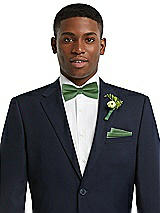 Front View Thumbnail - Vineyard Green Classic Yarn-Dyed Bow Ties by After Six