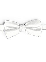 Side View Thumbnail - White Classic Yarn-Dyed Bow Ties by After Six