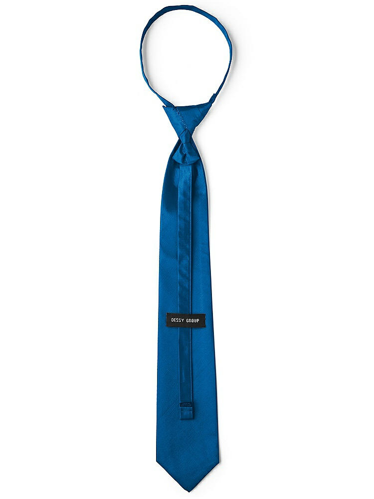 Back View - Cerulean Classic Yarn-Dyed Pre-Knotted Neckties by After Six