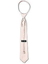 Rear View Thumbnail - Pearl Pink Classic Yarn-Dyed Pre-Knotted Neckties by After Six