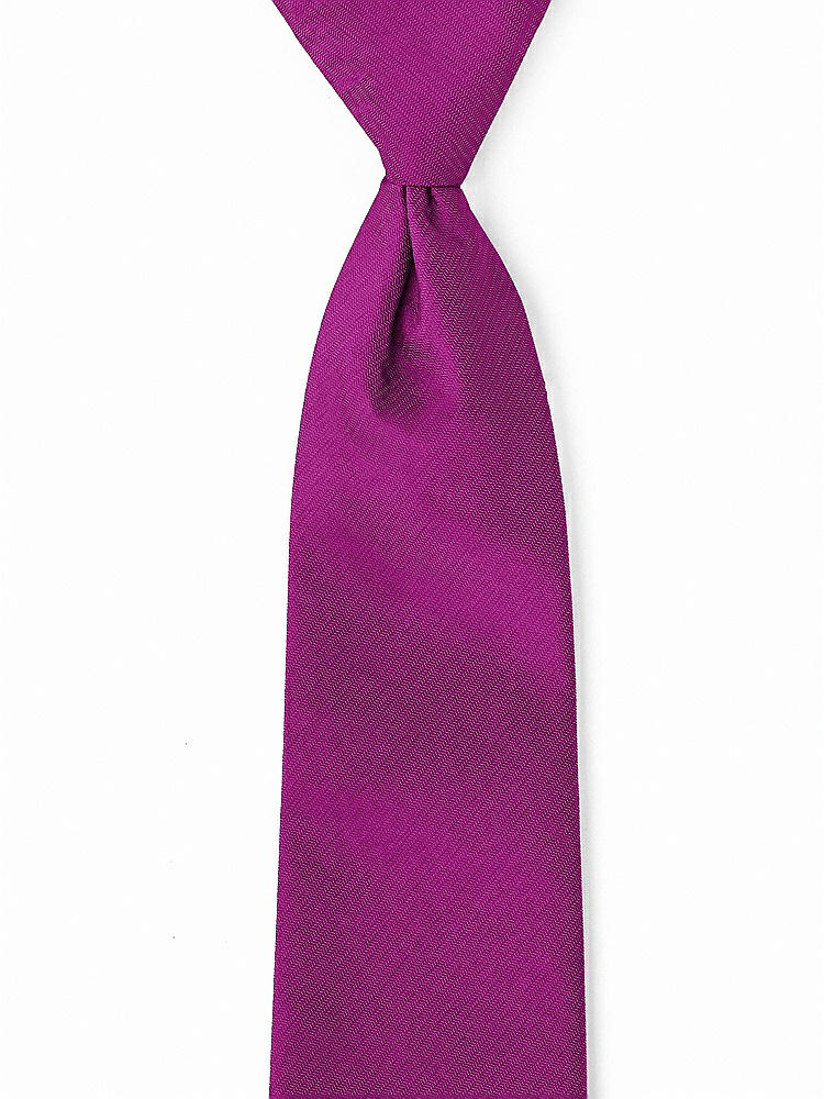Front View - Persian Plum Classic Yarn-Dyed Pre-Knotted Neckties by After Six
