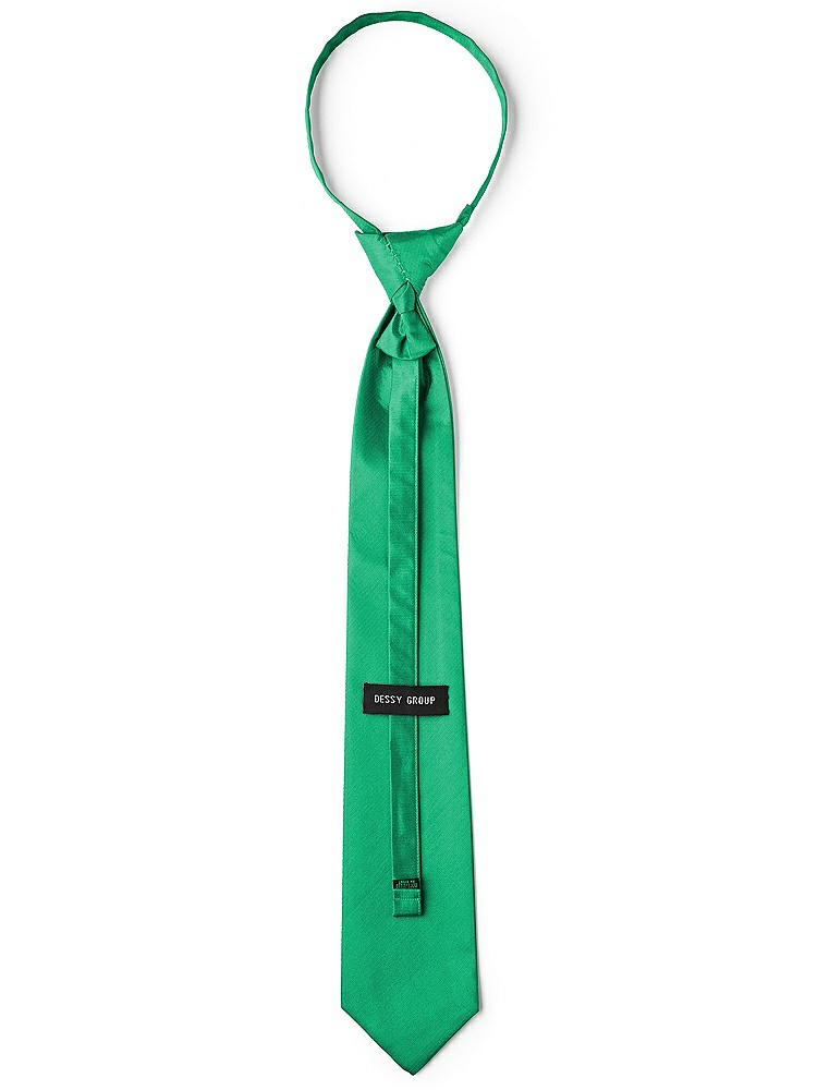 Back View - Pantone Emerald Classic Yarn-Dyed Pre-Knotted Neckties by After Six