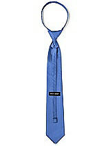 Rear View Thumbnail - Cornflower Classic Yarn-Dyed Pre-Knotted Neckties by After Six