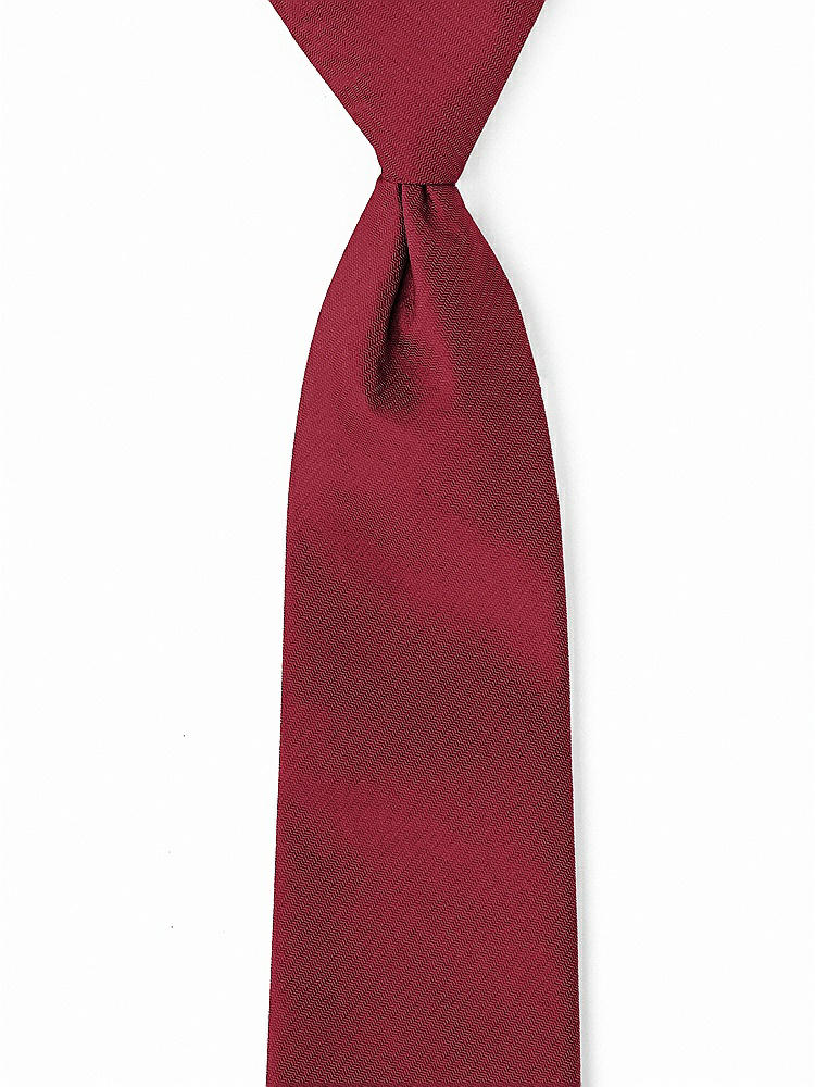 Front View - Claret Classic Yarn-Dyed Pre-Knotted Neckties by After Six
