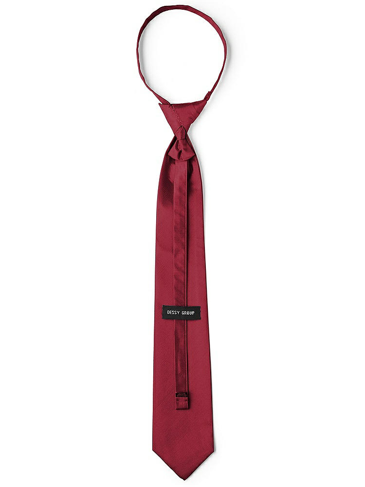 Back View - Claret Classic Yarn-Dyed Pre-Knotted Neckties by After Six