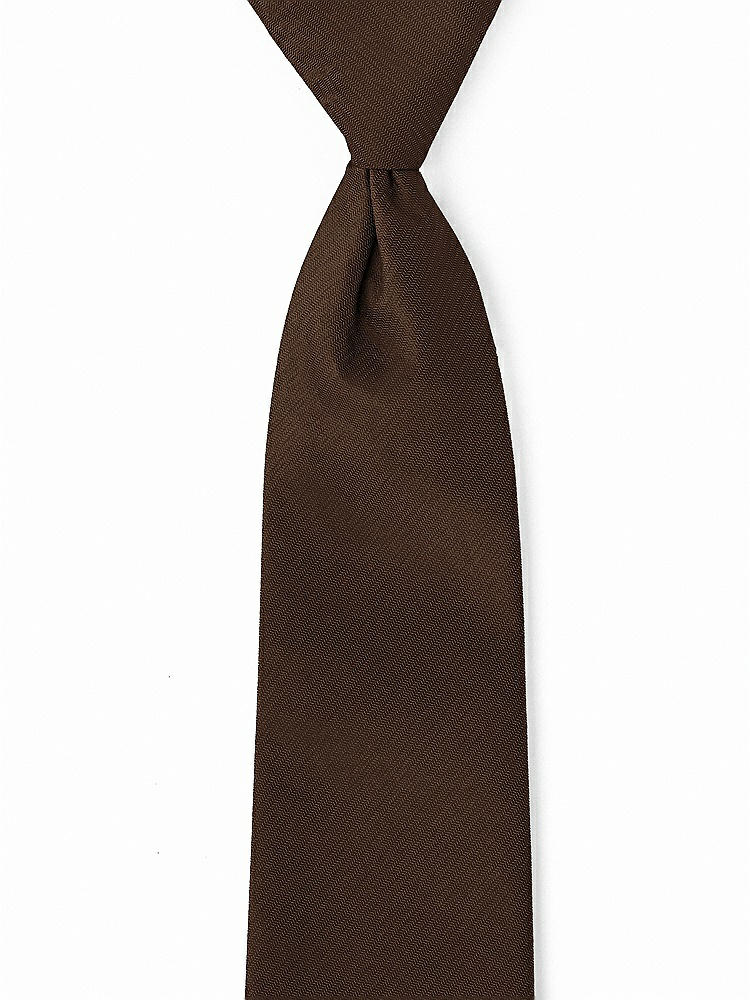 Front View - Espresso Classic Yarn-Dyed Pre-Knotted Neckties by After Six