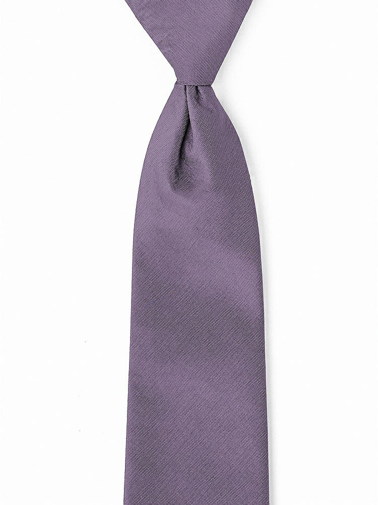 Front View - Lavender Classic Yarn-Dyed Pre-Knotted Neckties by After Six