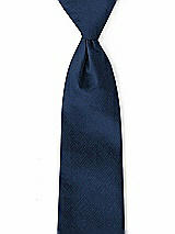 Front View Thumbnail - Midnight Navy Classic Yarn-Dyed Pre-Knotted Neckties by After Six