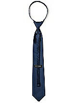Rear View Thumbnail - Midnight Navy Classic Yarn-Dyed Pre-Knotted Neckties by After Six