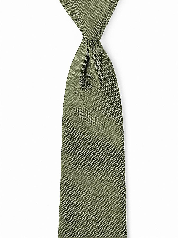 Front View - Moss Classic Yarn-Dyed Pre-Knotted Neckties by After Six