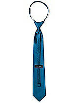 Rear View Thumbnail - Ocean Blue Classic Yarn-Dyed Pre-Knotted Neckties by After Six