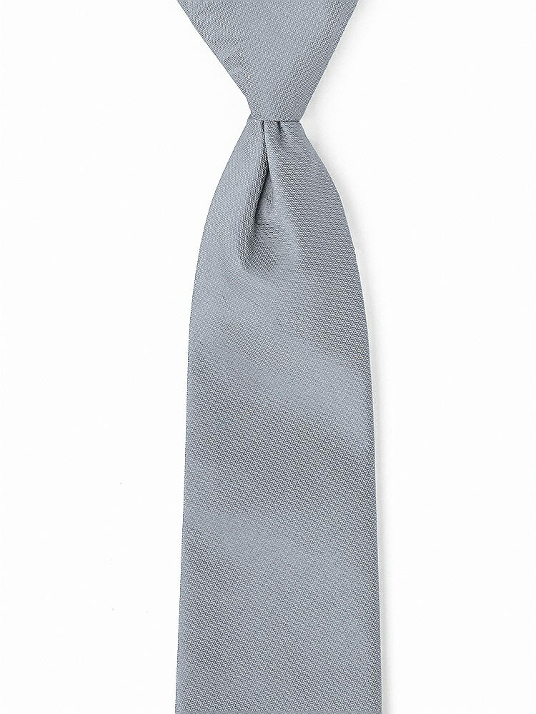 Front View - Platinum Classic Yarn-Dyed Pre-Knotted Neckties by After Six