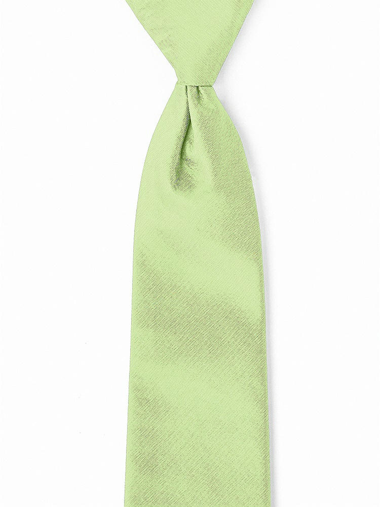 Front View - Pistachio Classic Yarn-Dyed Pre-Knotted Neckties by After Six