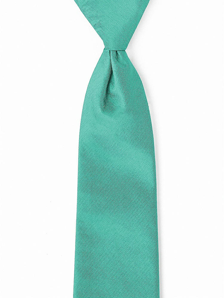 Front View - Pantone Turquoise Classic Yarn-Dyed Pre-Knotted Neckties by After Six