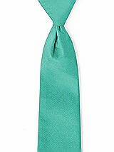 Front View Thumbnail - Pantone Turquoise Classic Yarn-Dyed Pre-Knotted Neckties by After Six