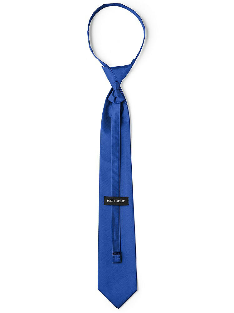 Back View - Sapphire Classic Yarn-Dyed Pre-Knotted Neckties by After Six