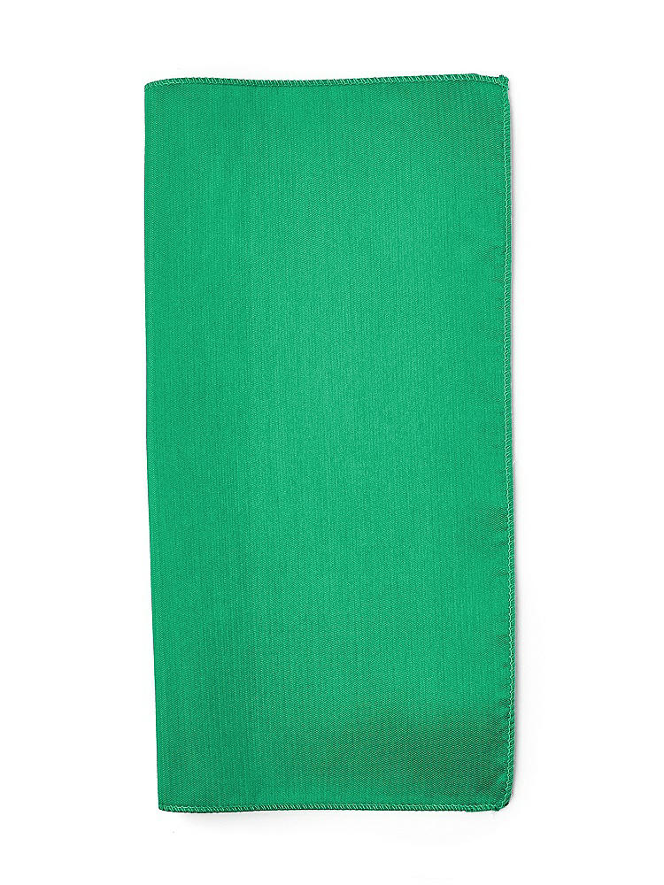 Front View - Pantone Emerald Classic Yarn-Dyed Pocket Squares by After Six