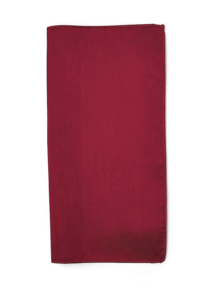Front View - Burgundy Classic Yarn-Dyed Pocket Squares by After Six