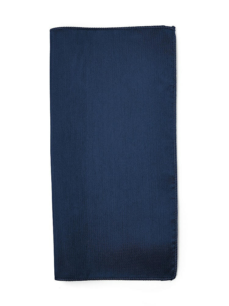 Front View - Midnight Navy Classic Yarn-Dyed Pocket Squares by After Six