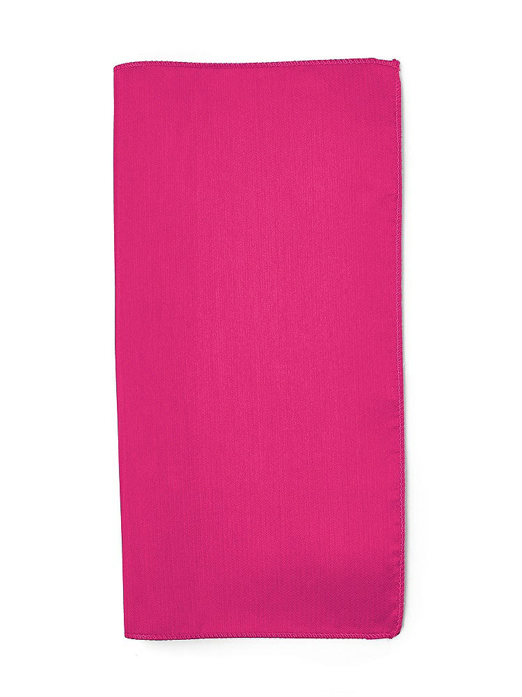 Front View - Think Pink Classic Yarn-Dyed Pocket Squares by After Six