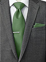 Rear View Thumbnail - Vineyard Green Classic Yarn-Dyed Pocket Squares by After Six