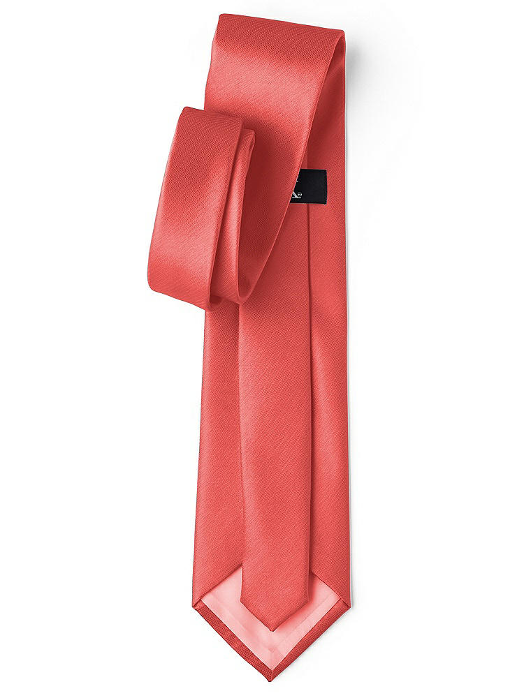 Back View - Perfect Coral Classic Yarn-Dyed Neckties by After Six