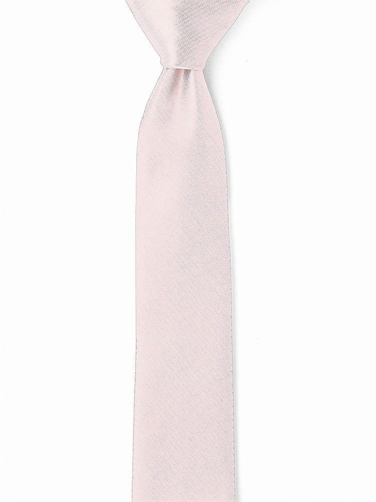 Front View - Ballet Pink Yarn-Dyed Narrow Ties by After Six