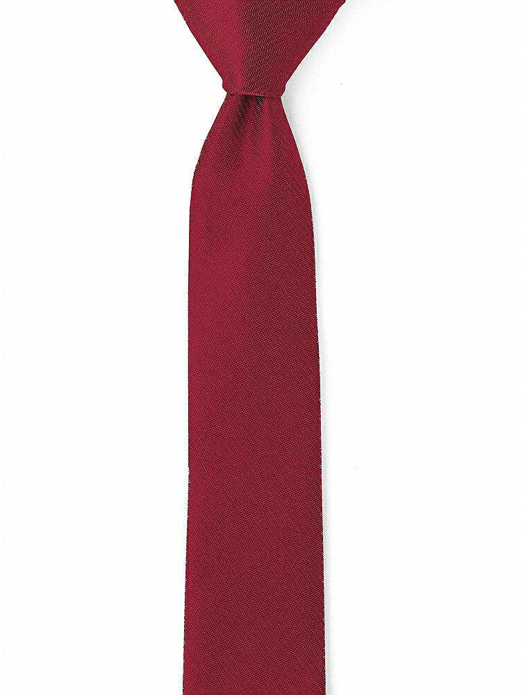 Front View - Burgundy Yarn-Dyed Narrow Ties by After Six