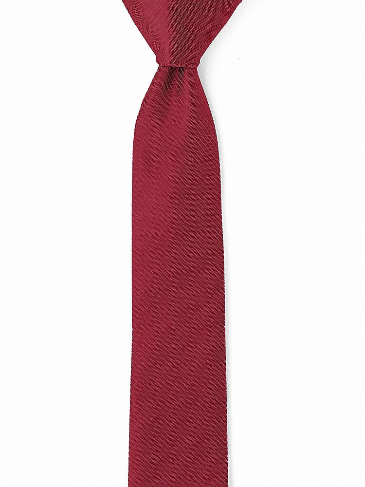 Front View - Claret Yarn-Dyed Narrow Ties by After Six