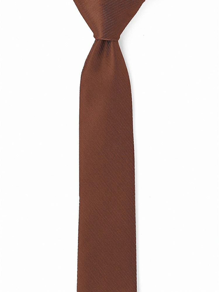 Front View - Cognac Yarn-Dyed Narrow Ties by After Six