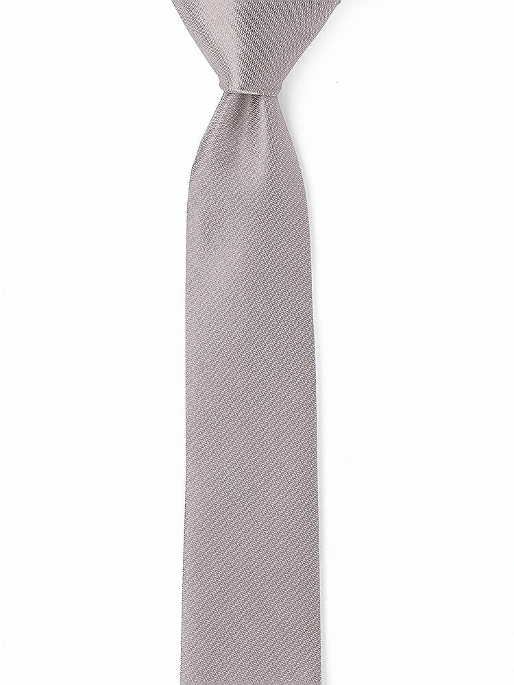 Front View - Cashmere Gray Yarn-Dyed Narrow Ties by After Six