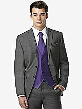 Front View Thumbnail - Regalia - PANTONE Ultra Violet Classic Yarn-Dyed Tuxedo Vest by After Six