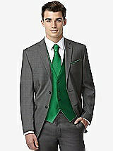 Front View Thumbnail - Shamrock Classic Yarn-Dyed Tuxedo Vest by After Six