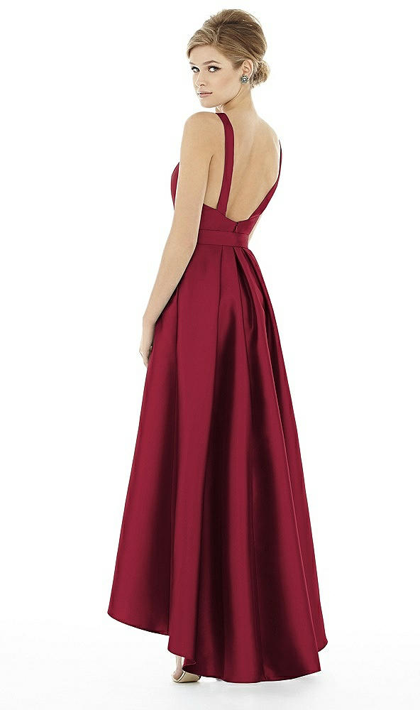 Back View - Burgundy Alfred Sung Style D706