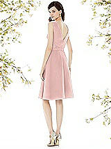 Rear View Thumbnail - Rose - PANTONE Rose Quartz Social Bridesmaids Style 8160