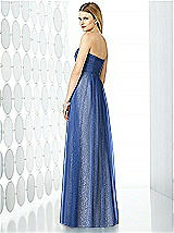 Rear View Thumbnail - Classic Blue & Oyster After Six Bridesmaids Style 6725