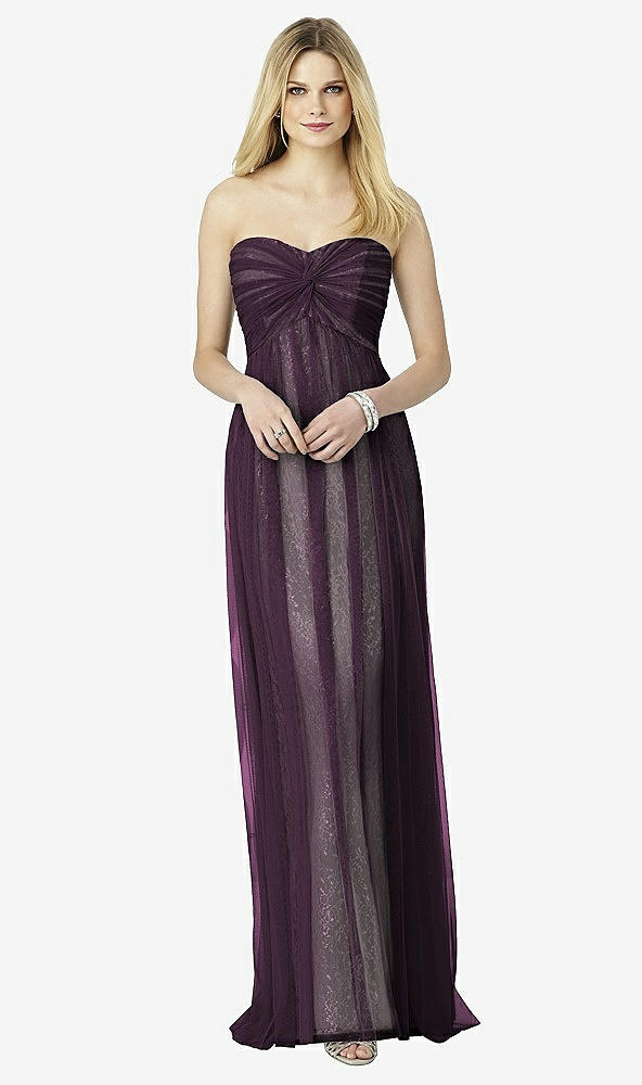 Front View - Aubergine & Oyster After Six Bridesmaids Style 6725