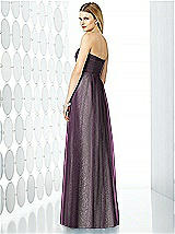 Rear View Thumbnail - Aubergine & Oyster After Six Bridesmaids Style 6725