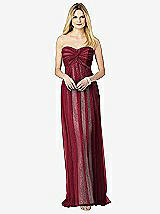 Front View Thumbnail - Burgundy & Oyster After Six Bridesmaids Style 6725
