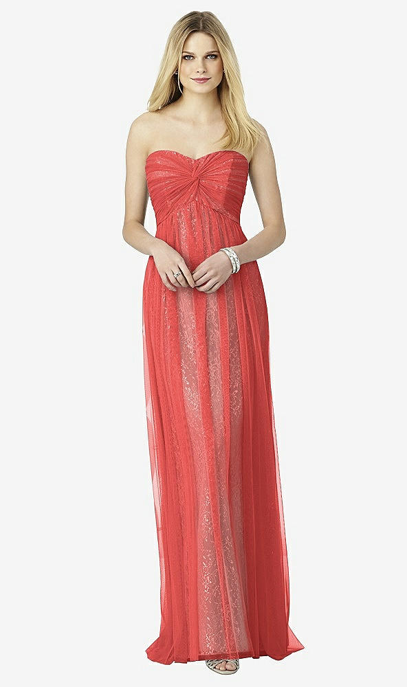 Front View - Perfect Coral & Oyster After Six Bridesmaids Style 6725