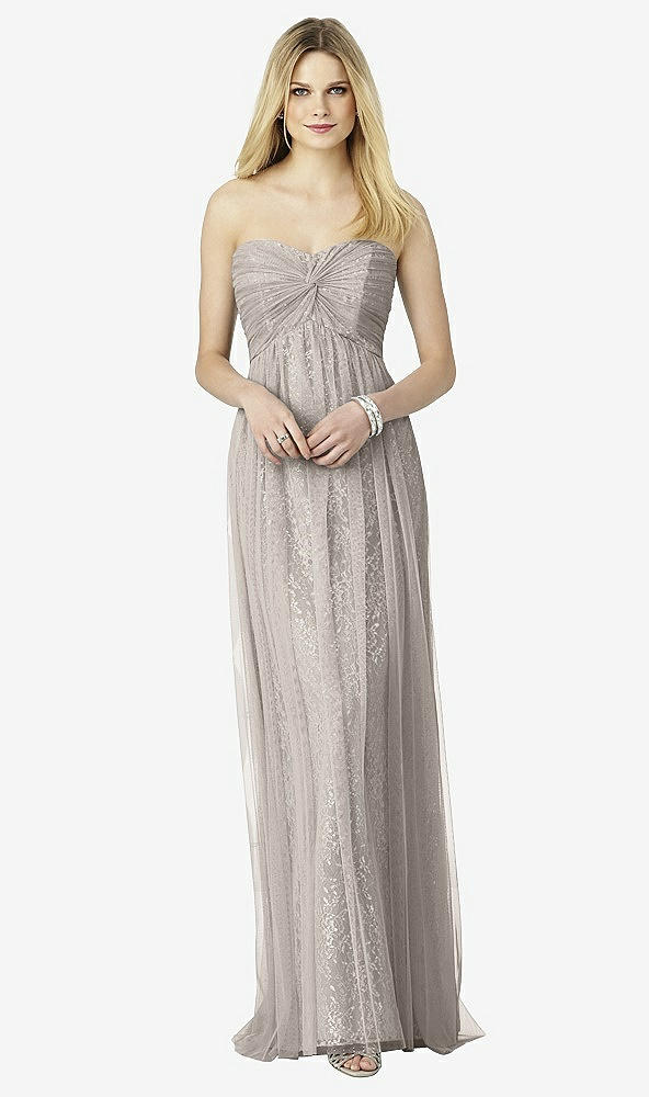 Front View - Taupe & Oyster After Six Bridesmaids Style 6725