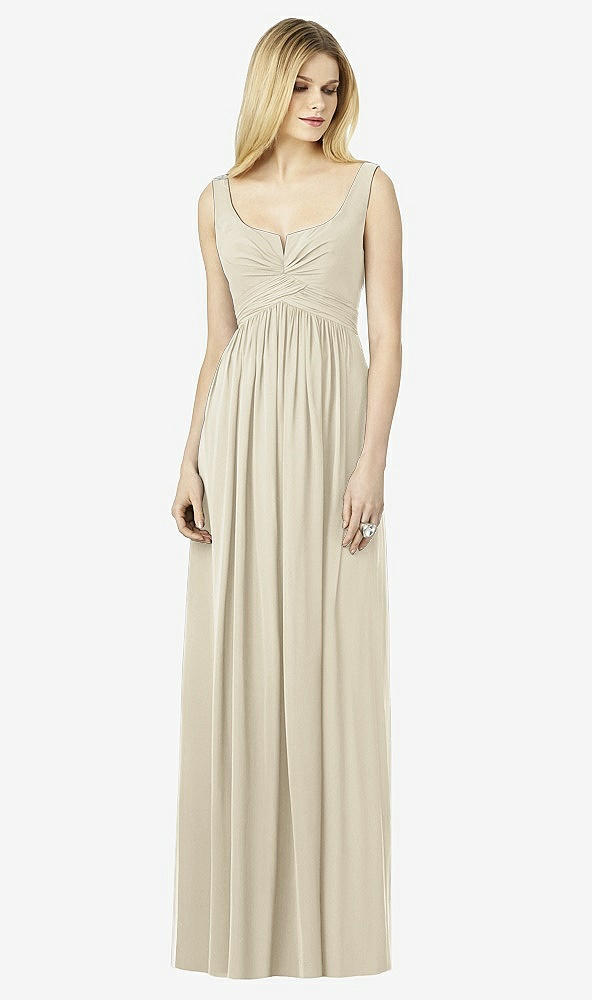 Front View - Champagne After Six Bridesmaid Dress 6727