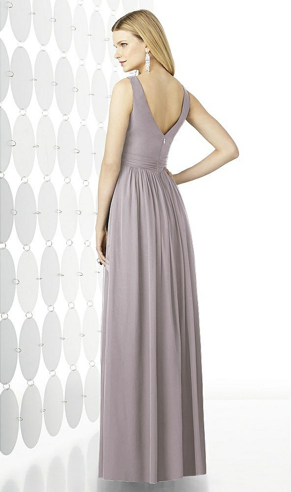 Back View - Cashmere Gray After Six Bridesmaid Dress 6727