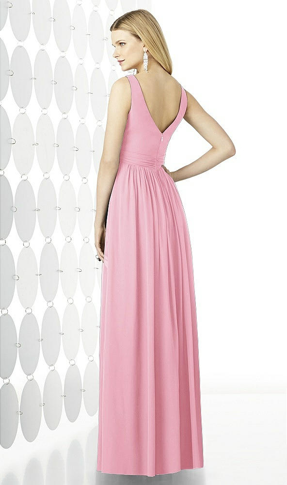 Back View - Peony Pink After Six Bridesmaid Dress 6727