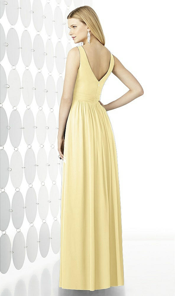 Back View - Pale Yellow After Six Bridesmaid Dress 6727